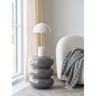 Lampa stołowa Sheffield marmurowa beżowa glamour do salonu i sypialni ( Rozmiar: uniwersalny )