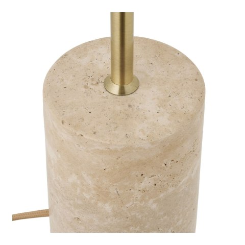 Lampa stołowa Sheffield marmurowa beżowa glamour do salonu i sypialni ( Rozmiar: uniwersalny )