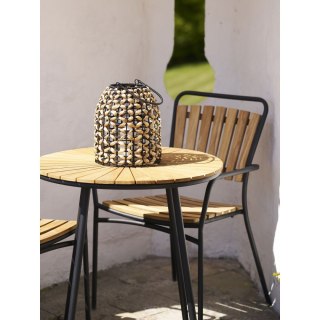 Lampion ogrodowy Pinto House Nordic boho technorattan naturalny/czarny na taras ( Rozmiar: uniwersalny )