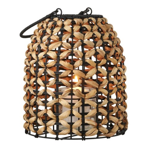 Lampion ogrodowy Pinto House Nordic boho technorattan naturalny/czarny na taras ( Rozmiar: uniwersalny )