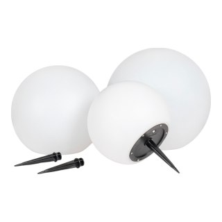 Lampion ogrodowy solar LED Lifton House Nordic biały zestaw 3 sztuki IP44 do ogrodu i na taras ( Rozmiar: uniwersalny )