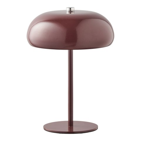Lampka nocna LED Margate akumulatorowa metalowa bordowa do sypialni ( Rozmiar: uniwersalny )