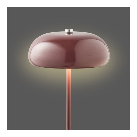 Lampka nocna LED Margate akumulatorowa metalowa bordowa do sypialni ( Rozmiar: uniwersalny )