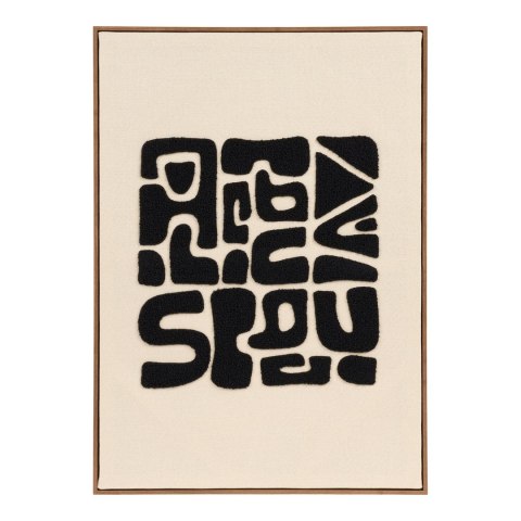 Obraz dekoracyjny Tine 50x70 boho czarno‑brązowy do salonu House Nordic ( Rozmiar: uniwersalny )