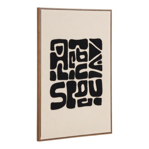 Obraz dekoracyjny Tine 50x70 boho czarno‑brązowy do salonu House Nordic ( Rozmiar: uniwersalny )