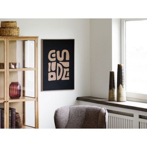 Obraz dekoracyjny Tine boho beżowo‑czarny 50x70 cm do salonu ( Rozmiar: uniwersalny )