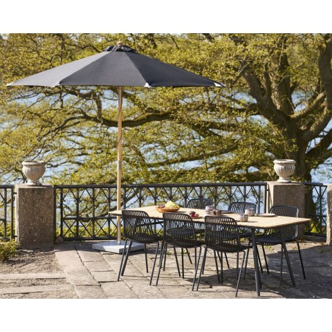 Parasol ogrodowy Austin House Nordic czarny 300 cm klasyczny z funkcją pochylenia ( Rozmiar: uniwersalny )