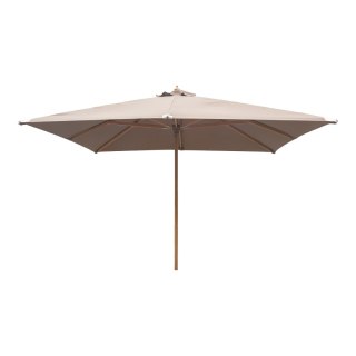 Parasol ogrodowy Orlando piaskowy 300x300 cm klasyczny drewniany z regulacją ( Rozmiar: uniwersalny )