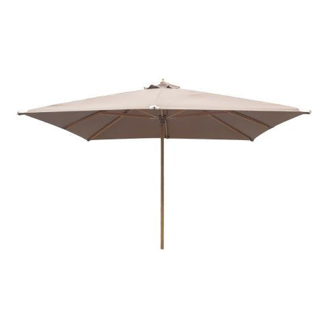 Parasol ogrodowy Orlando piaskowy 300x300 cm klasyczny drewniany z regulacją ( Rozmiar: uniwersalny )