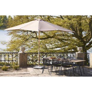 Parasol ogrodowy Orlando piaskowy 300x300 cm klasyczny drewniany z regulacją ( Rozmiar: uniwersalny )