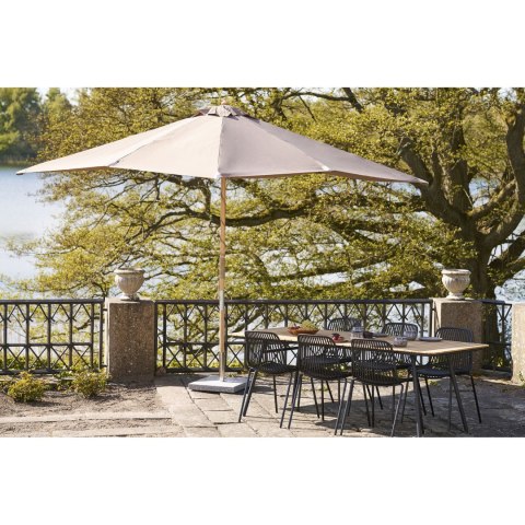 Parasol ogrodowy Orlando piaskowy 300x300 cm klasyczny drewniany z regulacją ( Rozmiar: uniwersalny )