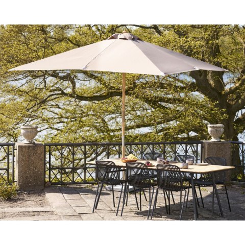 Parasol ogrodowy Orlando piaskowy 300x300 cm klasyczny drewniany z regulacją ( Rozmiar: uniwersalny )