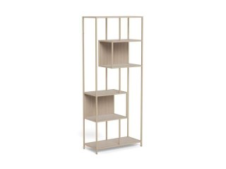 Regał loftowy Seaford II Actona beżowy na książki do salonu 77 cm ( Rozmiar: uniwersalny )