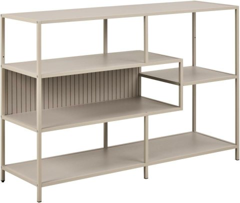 Regał loftowy Seaford V Actona beżowy na książki do salonu 114 cm ( Rozmiar: uniwersalny )