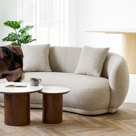 Sofa Hawkes 2,5-osobowa piaskowa nowoczesna do salonu House Nordic ( Rozmiar: uniwersalny )