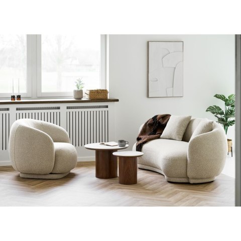 Sofa Hawkes 2,5-osobowa piaskowa nowoczesna do salonu House Nordic ( Rozmiar: uniwersalny )