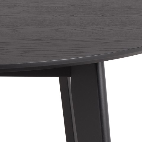 Stół okrągły Roxby 120 cm czarny do jadalni i salonu nowoczesny ( Rozmiar: uniwersalny )