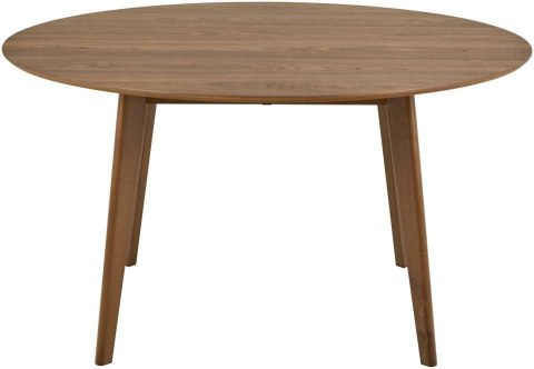 Stół okrągły Roxby 140 cm orzech do jadalni kuchni salonu ( Rozmiar: uniwersalny )