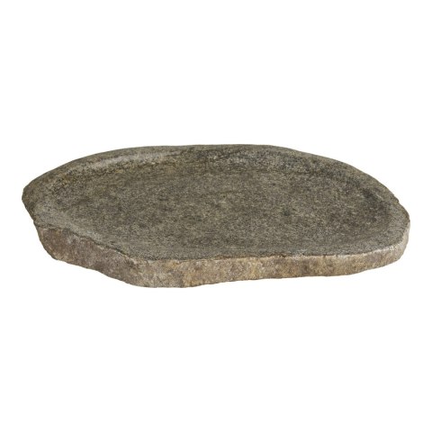 Taca dekoracyjna kamienna Gara owalna naturalna do serwowania 30x25 cm ( Rozmiar: uniwersalny )