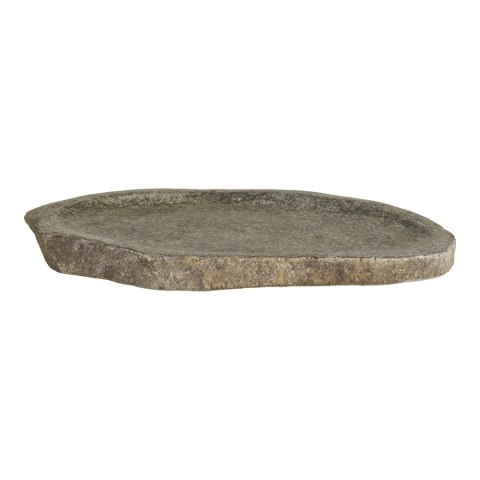 Taca dekoracyjna kamienna Gara owalna naturalna do serwowania 30x25 cm ( Rozmiar: uniwersalny )