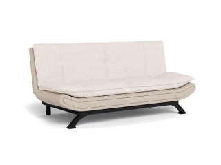Faith sofa rozkładana 2-osobowa beżowa welurowa do salonu Actona ( Rozmiar: uniwersalny )