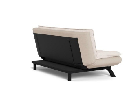 Faith sofa rozkładana 2-osobowa beżowa welurowa do salonu Actona ( Rozmiar: uniwersalny )