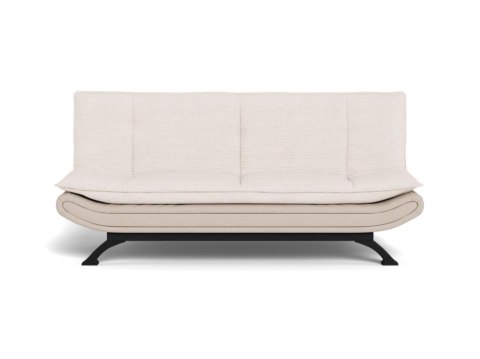 Faith sofa rozkładana 2-osobowa beżowa welurowa do salonu Actona ( Rozmiar: uniwersalny )