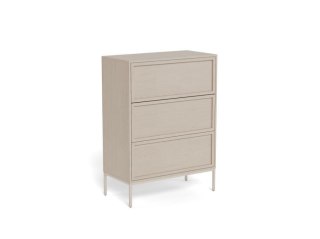 Komoda Palmdale szara nowoczesna z szufladami 80 cm do salonu ( Rozmiar: uniwersalny )