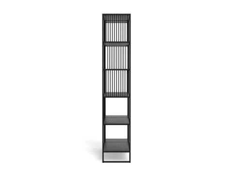 Regał loftowy Strington czarny metalowy na książki 120 cm Actona ( Rozmiar: uniwersalny )
