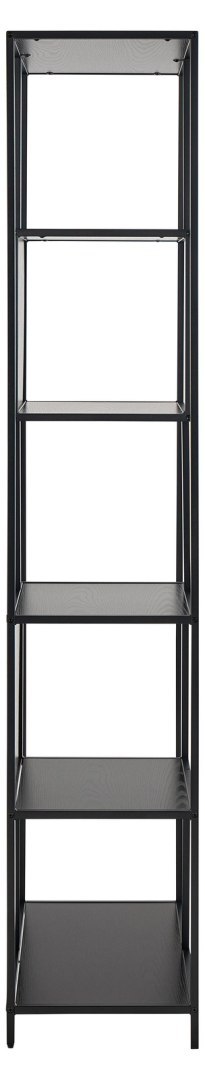 Regał metalowy Seaford II loftowy czarny na książki 77 cm Actona ( Rozmiar: uniwersalny )
