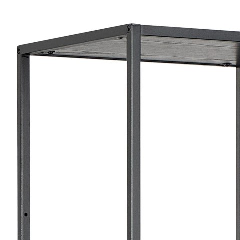 Regał metalowy Seaford II loftowy czarny na książki 77 cm Actona ( Rozmiar: uniwersalny )