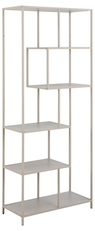 Regał na książki Seaford II szary loftowy metalowy 77 cm Actona ( Rozmiar: uniwersalny )