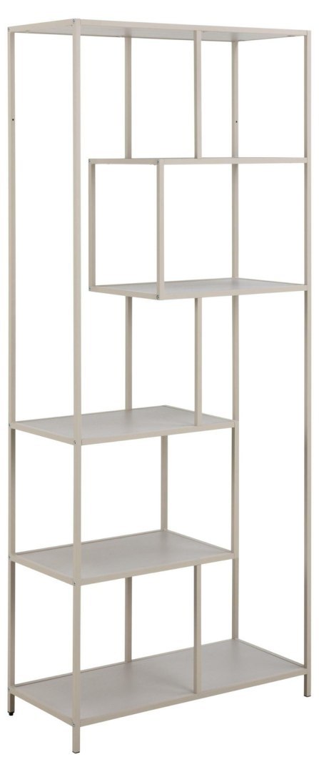 Regał na książki Seaford II szary loftowy metalowy 77 cm Actona ( Rozmiar: uniwersalny )