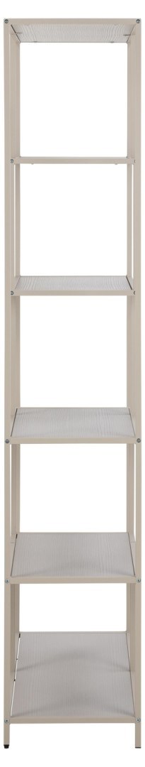 Regał na książki Seaford II szary loftowy metalowy 77 cm Actona ( Rozmiar: uniwersalny )
