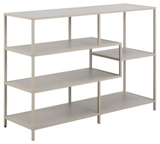 Regał na książki Seaford V szary metalowy loftowy 114 cm Actona ( Rozmiar: uniwersalny )