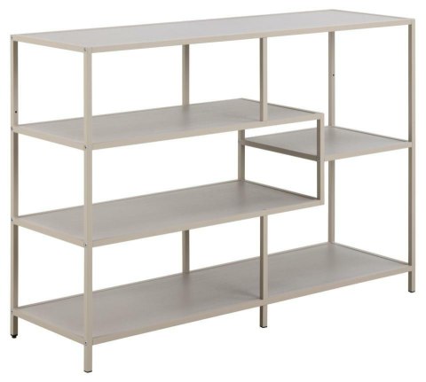 Regał na książki Seaford V szary metalowy loftowy 114 cm Actona ( Rozmiar: uniwersalny )