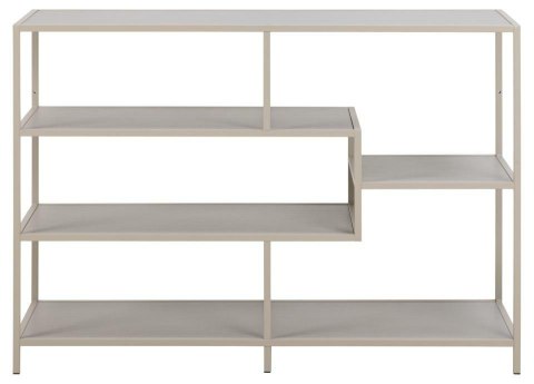 Regał na książki Seaford V szary metalowy loftowy 114 cm Actona ( Rozmiar: uniwersalny )