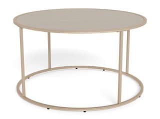 Seaford stolik kawowy okrągły szary nowoczesny metalowy 80 cm ( Rozmiar: uniwersalny )
