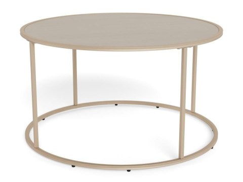 Seaford stolik kawowy okrągły szary nowoczesny metalowy 80 cm ( Rozmiar: uniwersalny )