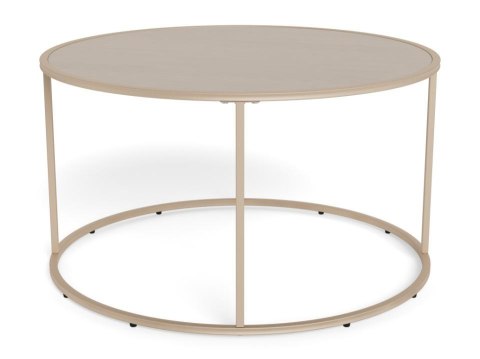 Seaford stolik kawowy okrągły szary nowoczesny metalowy 80 cm ( Rozmiar: uniwersalny )
