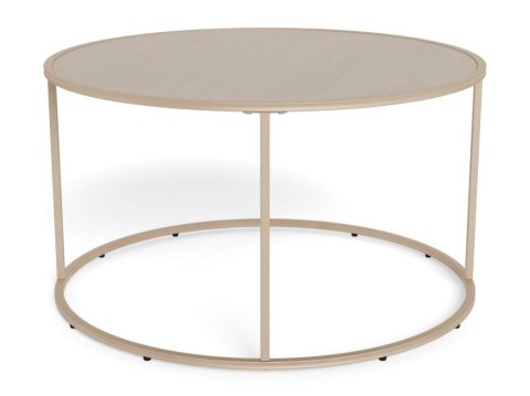 Seaford stolik kawowy okrągły szary nowoczesny metalowy 80 cm ( Rozmiar: uniwersalny )