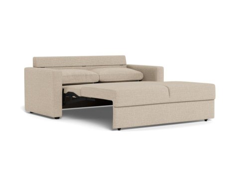 Sofa z funkcją spania Fleury beżowa dwuosobowa do salonu Actona ( Rozmiar: uniwersalny )