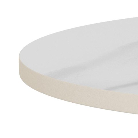 Stolik kawowy Santorini 45 cm biały okrągły nowoczesny do salonu ( Rozmiar: uniwersalny )