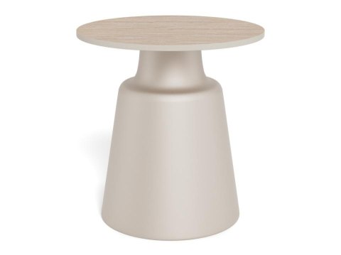 Stolik kawowy Santorini 45cm beżowy ceramiczny ( Rozmiar: uniwersalny )