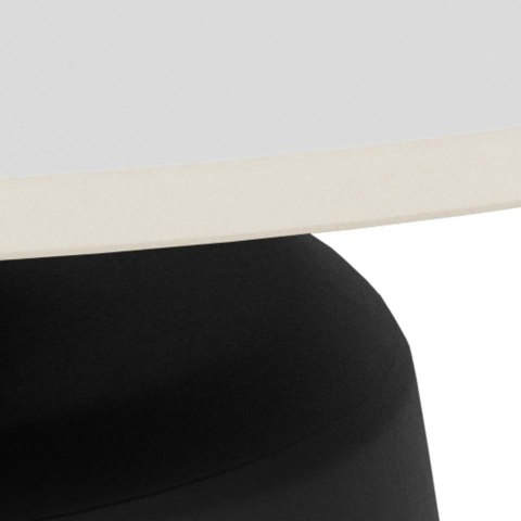 Stolik kawowy Santorini 70 cm okrągły biały ceramiczny do salonu ( Rozmiar: uniwersalny )
