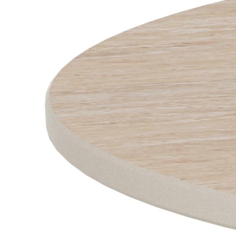 Stolik kawowy Santorini 70 okrągły beżowy ceramiczny do salonu ( Rozmiar: uniwersalny )