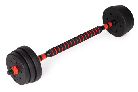 Hantle regulowane 2x15 kg sztanga zestaw 30 kg gryf MOVEPRO