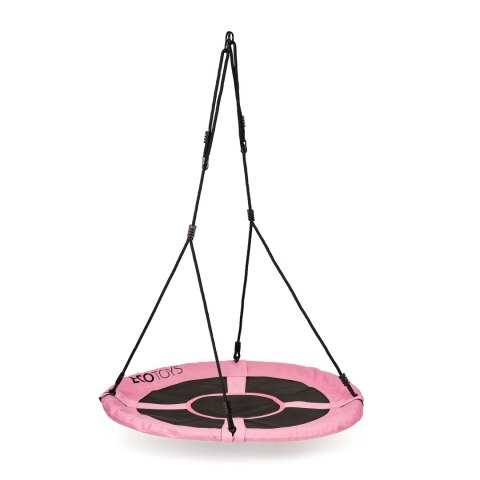 Huśtawka ogrodowa bocianie gniazdo 100 cm różowa ECOTOYS