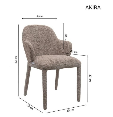 Krzesło AKIRA brązowe