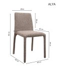 Krzesło ALYA brązowe